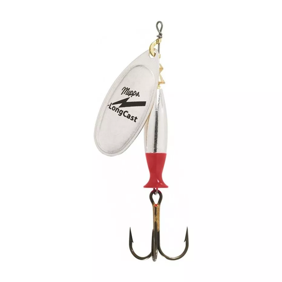 Mepps Aglia Long Cast Silver 4 – Spinner Classique Pour Carnassiers, Résistant Et Efficace