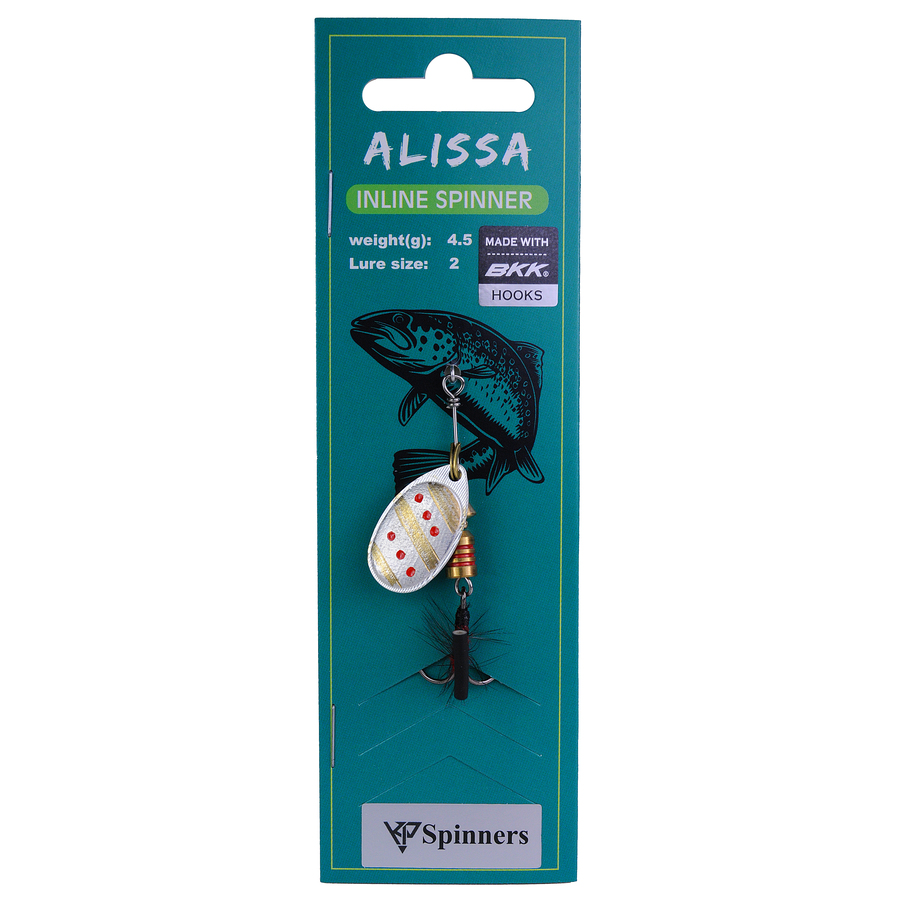 Alissa inline spinner with mouche