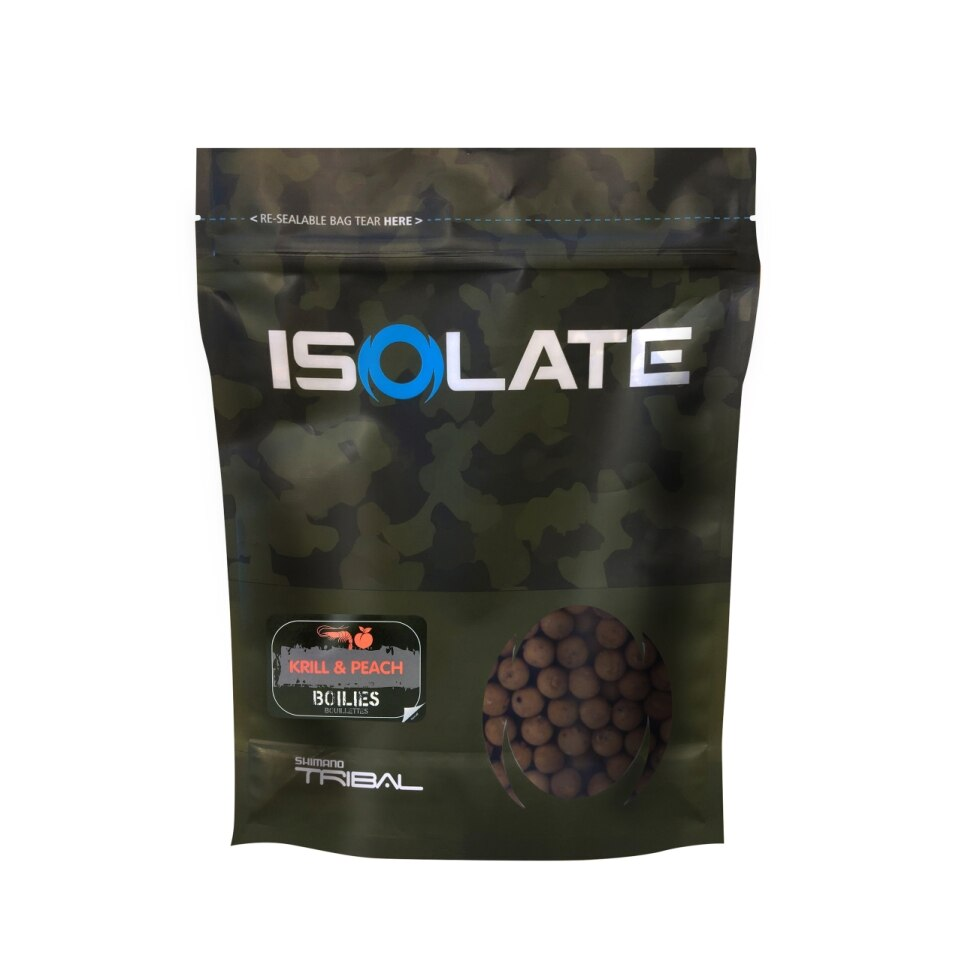 Boilid ISOLATE (Shimano Tribal) 15mm 1kg Krill/Peach ISOKPB151000