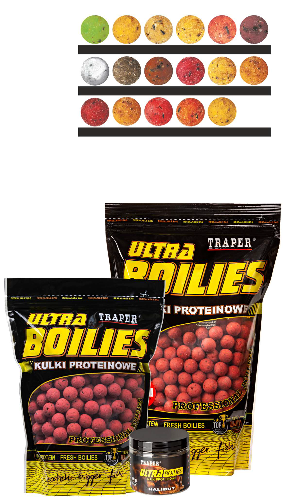 Boilid TRAPER Ultra 16mm 0,5kg Maasikas 18017