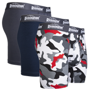 Bokserid Remington hall/valge kiri (3 tk/pk) BOXERGREY