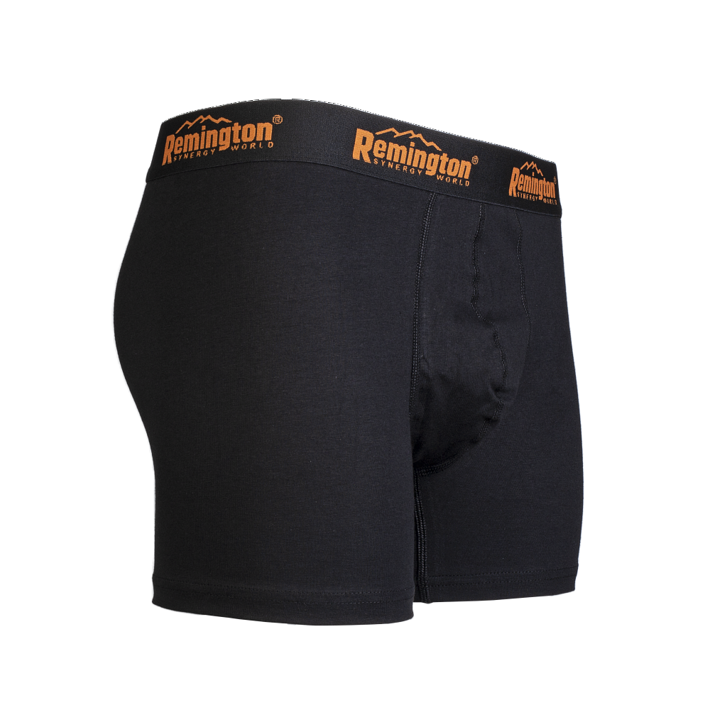 Bokserid Remington must/oranz kiri (3 tk/pk) BOXERBLACK