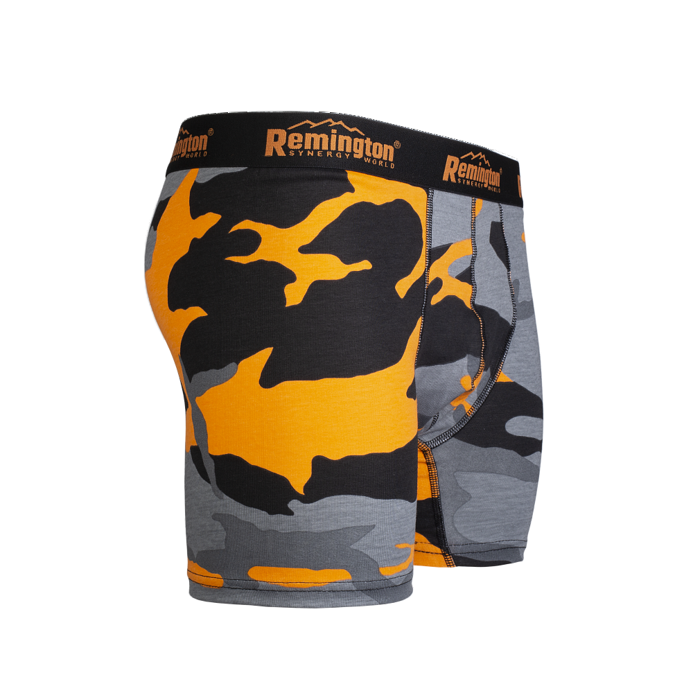 Bokserid Remington must/oranz kiri (3 tk/pk) BOXERBLACK