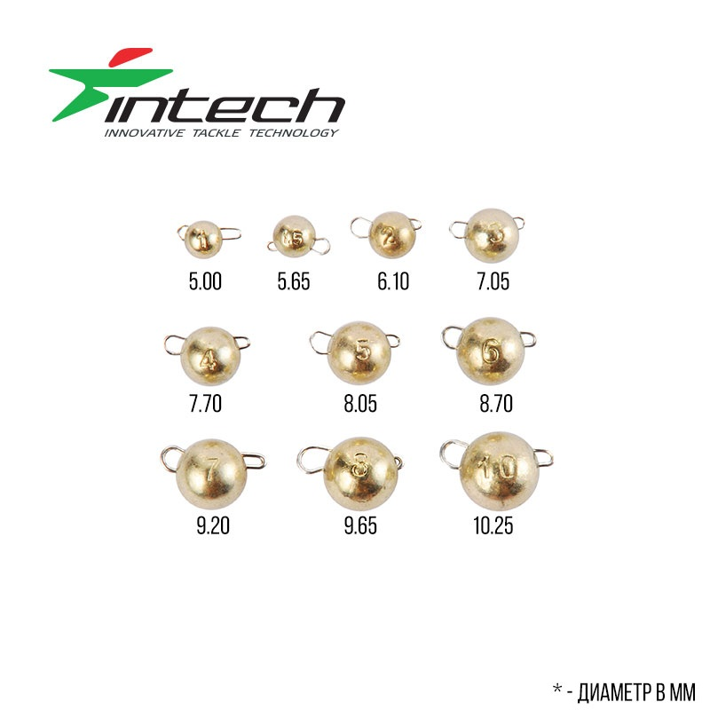 Cheburashka Intech Tungsten 74 Gold 1.2g (3pcs) INTUG7412
