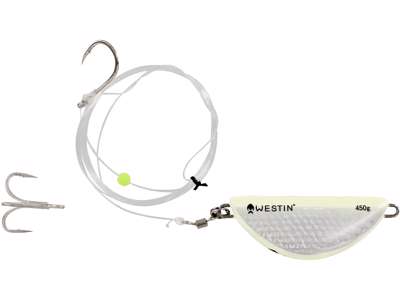 Elussööda rakendus WESTIN Halibut Anti Twist Rig 450g Glow S082-307-088