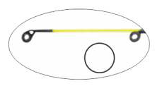 Fiidri ots TRAPER carbon 0,8x3,0x500mm 63023