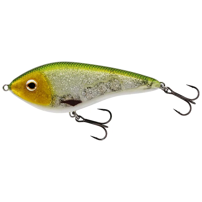 Jerk-lant WESTIN Swim Glidebait 12cm 53g Suspending 3D Green Headlight P036-543-015