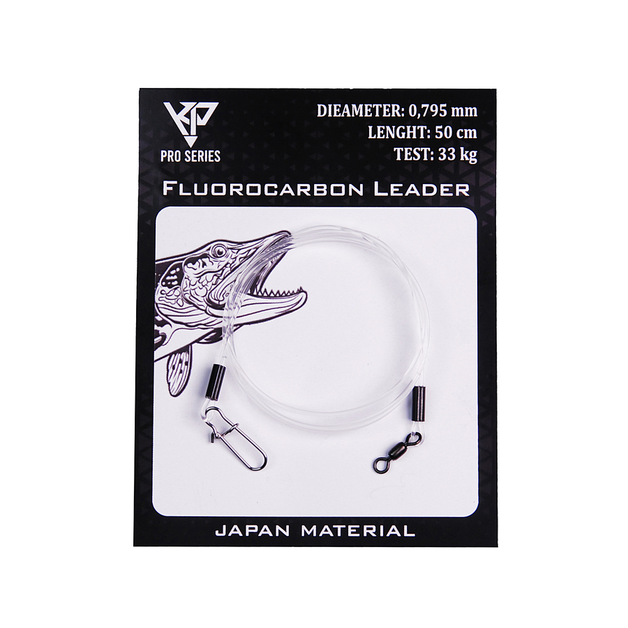 K.P Fluorocarbon leader 0.795mm/50cm 1pcs(Snap-2) 6438239098378