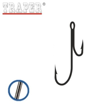 Kahene konks TRAPER Turkey black chrome nr.2 10tk/pk 93214