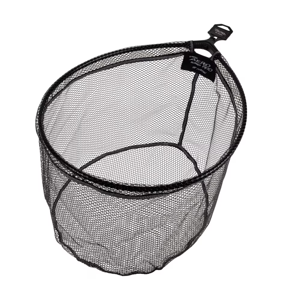 Kahvapea SHIMANO Aero Pro Landing Net 18" (46cm) NYLON Rubber Pan AEPRLN18