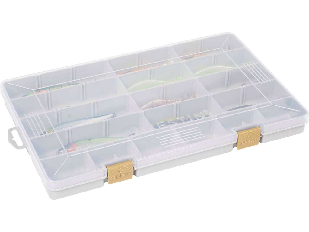 Karp WESTIN W3 Tackle Box 35,5x22,5x3,5cm S7 Grey/Clear B02-706-035