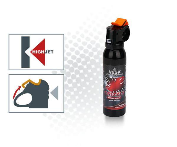 Karugaas VESK - GRIZZLY 200ml (tugeva toimega pipragaas loomade eest kaitseks) 20200-H