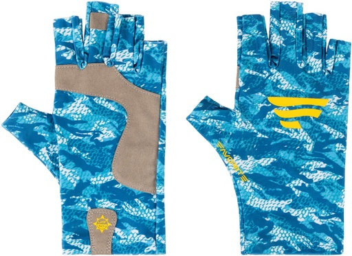 Kindad Favorite Solar Fishing Gloves 5 Cut S/M ц:white/blue 16930771