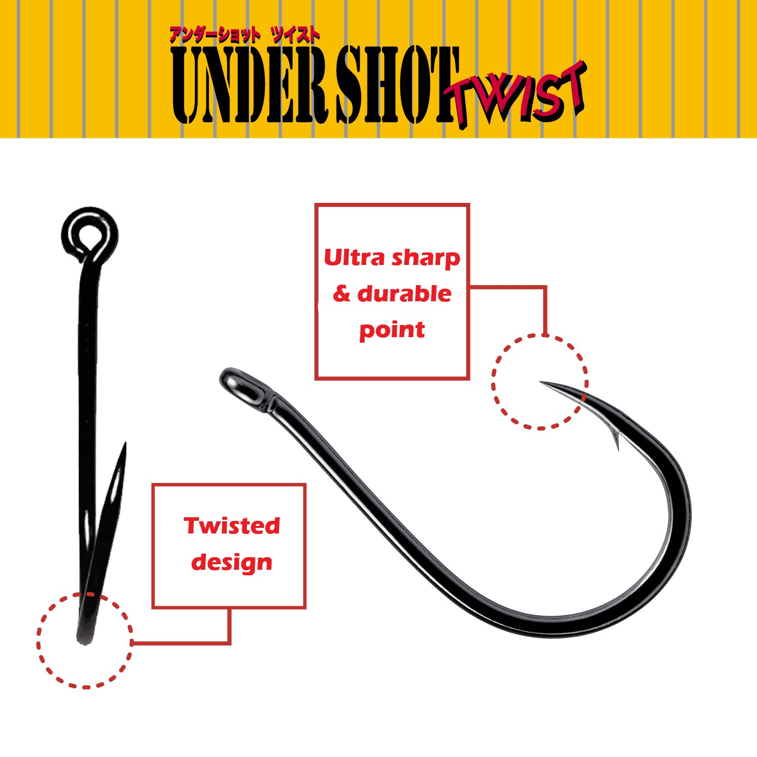 Konks GRAN NOGALES UnderShot Twist 10tk 013000