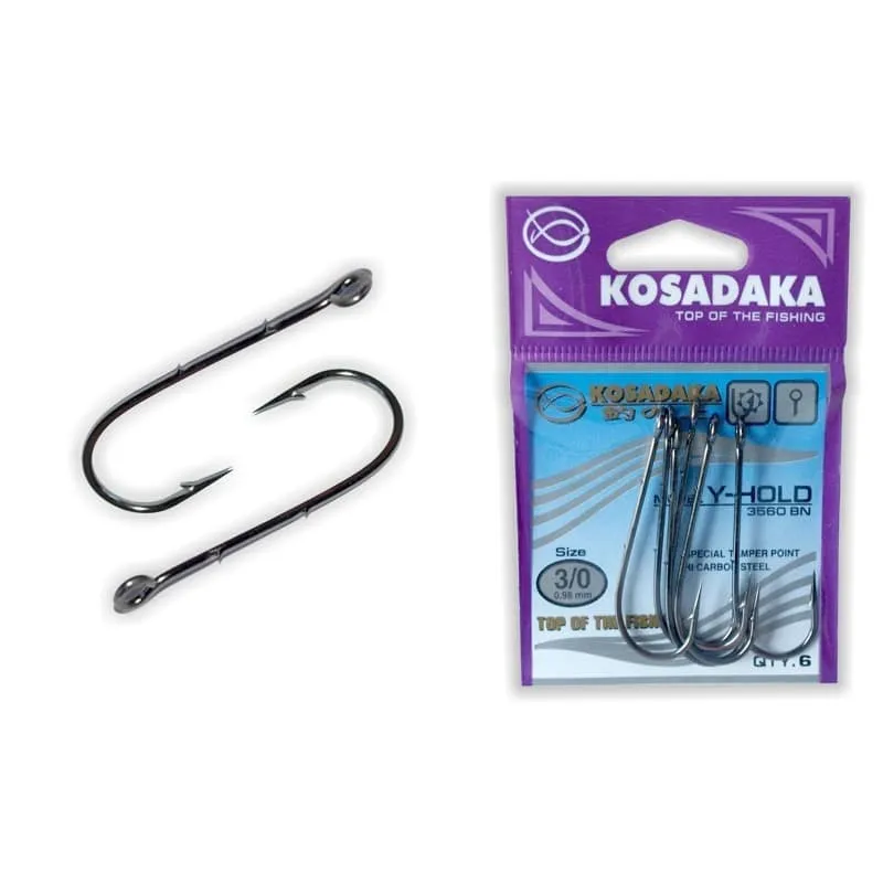 Konks Kosadaka Y-Hold jigile suure rõnga ja varrekidadega nr.1/0 8tk 3560BN-1-0