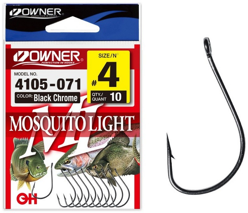 Konks OWNER 4105-011 Mosquito Light nr.10 12tk must kroom