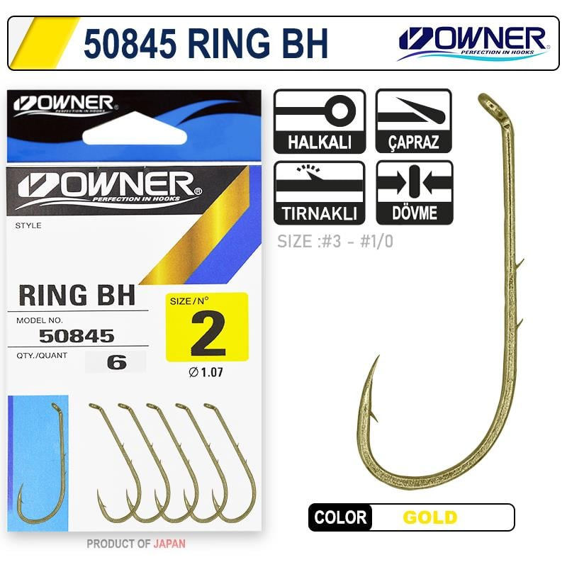 Konks OWNER Ring BH 50845 nr.2 5tk 081606