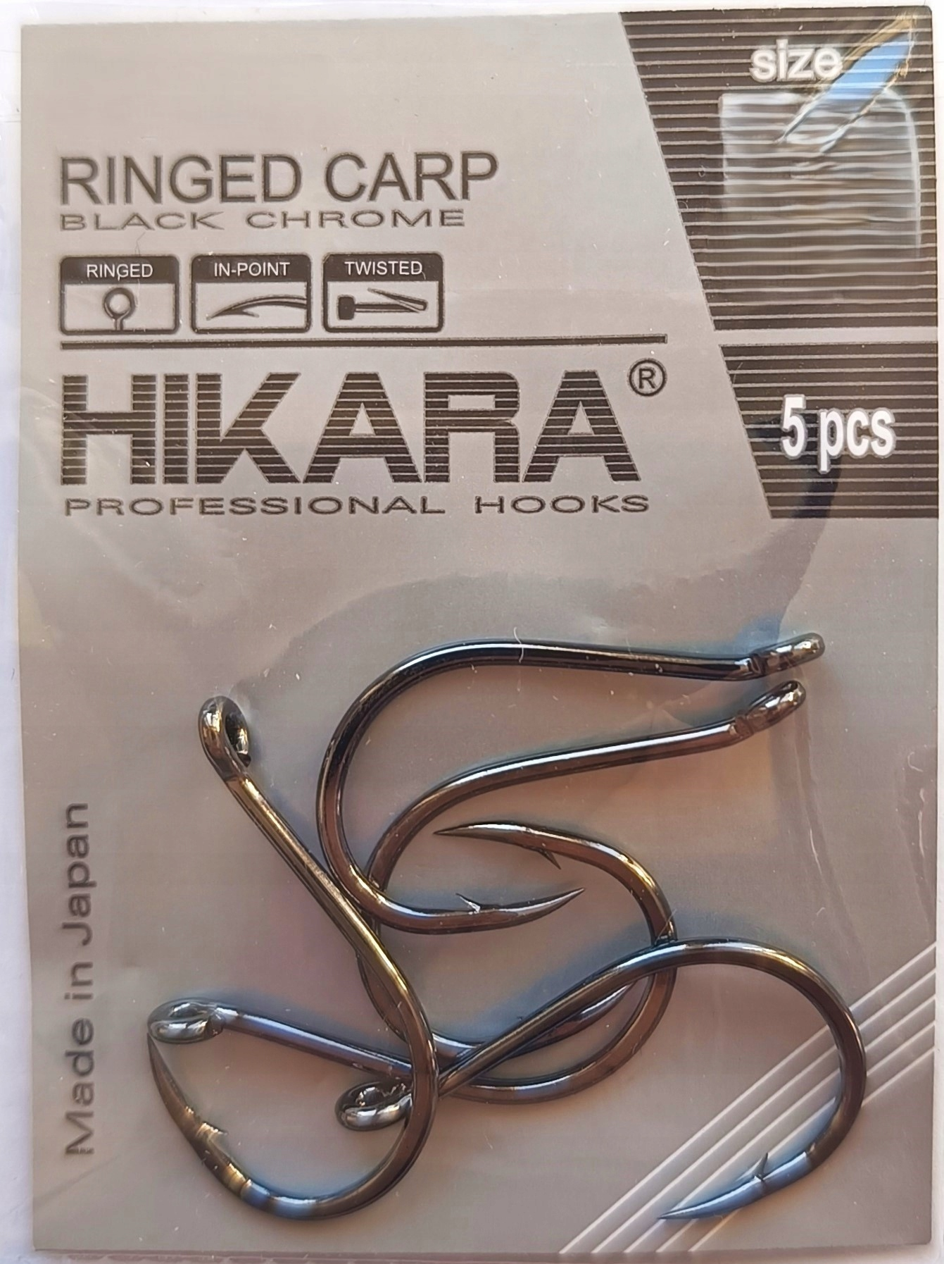 Konks TRAPER Carp Ringed black chrome nr 8 44097