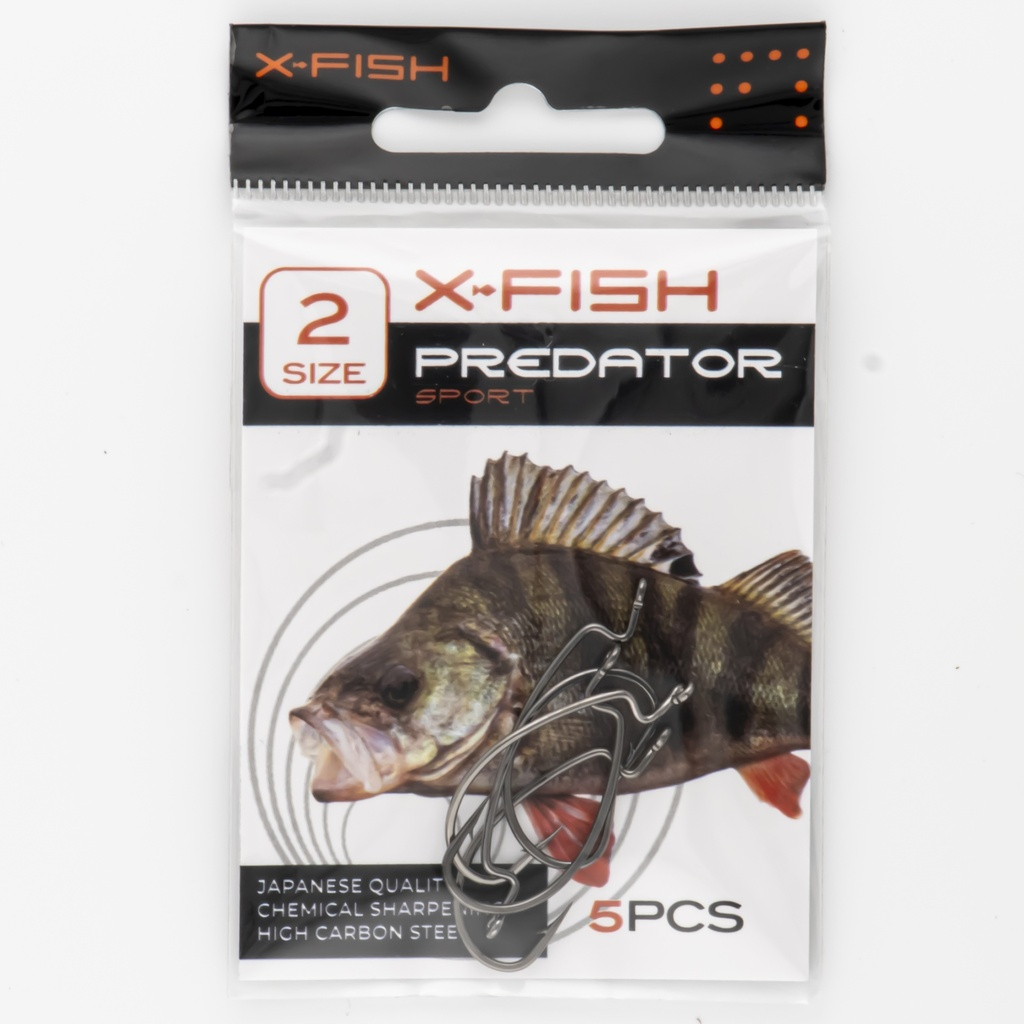 Konks X-Fish Röövkala "sport" #1/0 (5tk/pk) 19170408