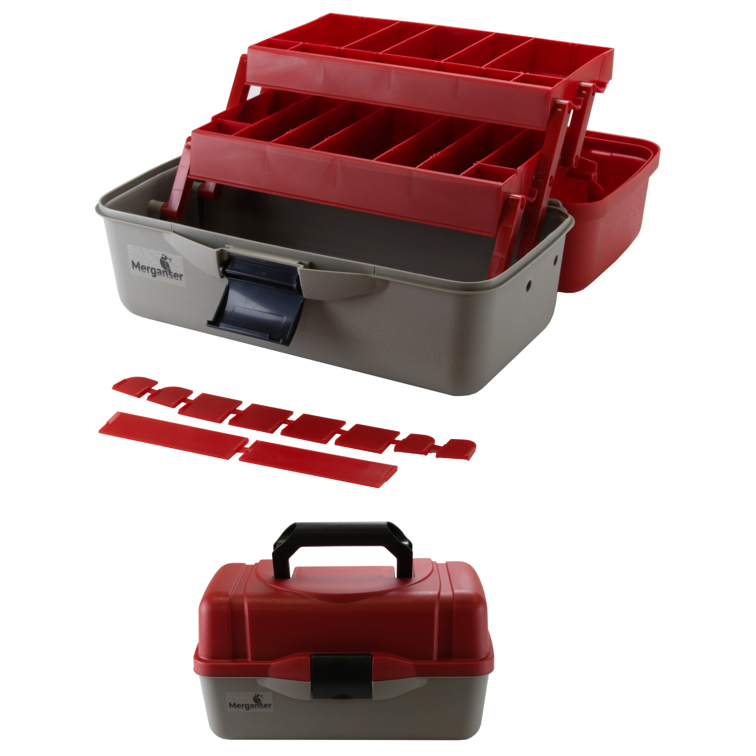 Landikast MG R-03452 35,5x20x19cm punane/hall MTB-136
