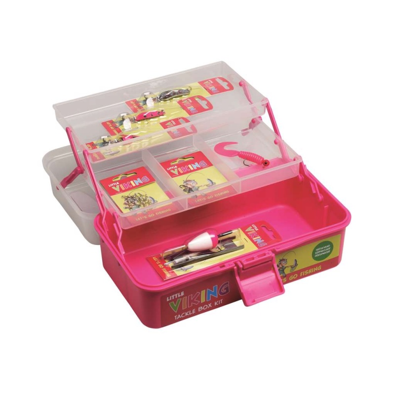 Laste kalastuskast KINETIC Little Viking Fun Fishing Kit Fuchia D200-399-275 KS10011