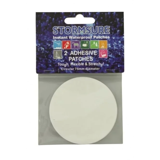 Liim STORMSURE Tuff Patches x2 self adhesive 75mm diam. 6384