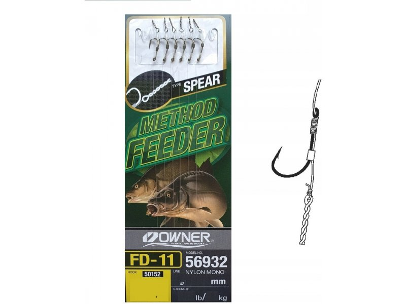 Lips OWNER 56932 Method Feeder Spear FD-11 nr.6 0,22mm 5,0kg 6tk