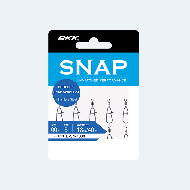 Lõks BKK Duolock Snap Swivel-51 5tk/pk DSN1030