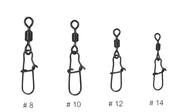 Lõks+pööral JIGHEAD Rolling Swivel With Nice Snap nr.14 4kg 10tk 407350