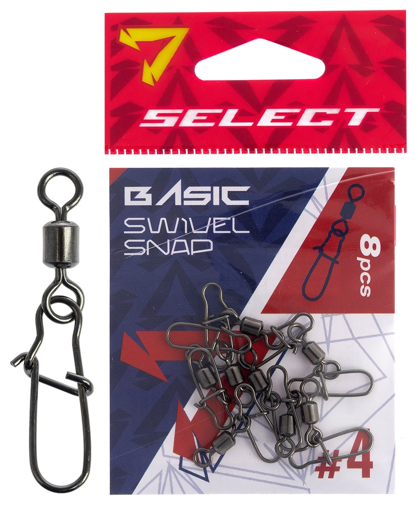 Lõks+ pööral SELECT Basic Swivel Snap #4 (8 tk/pk) 18707551
