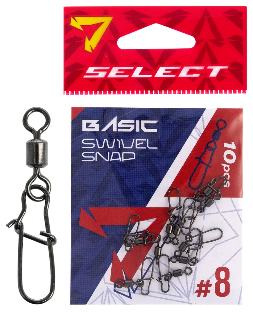 Lõks+ pööral SELECT Basic Swivel Snap #8 (10 tk/pk) 18707549