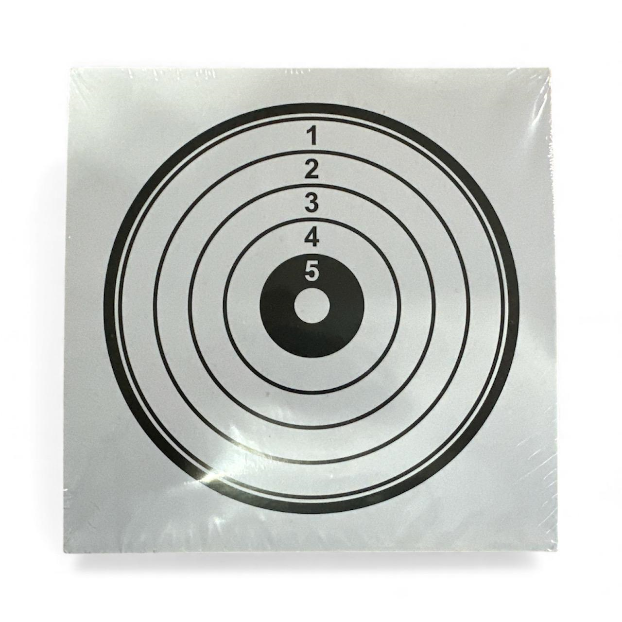 Märkleht Paper Targets (100tk) 14X14cm (valge/must 1-5) 00282336