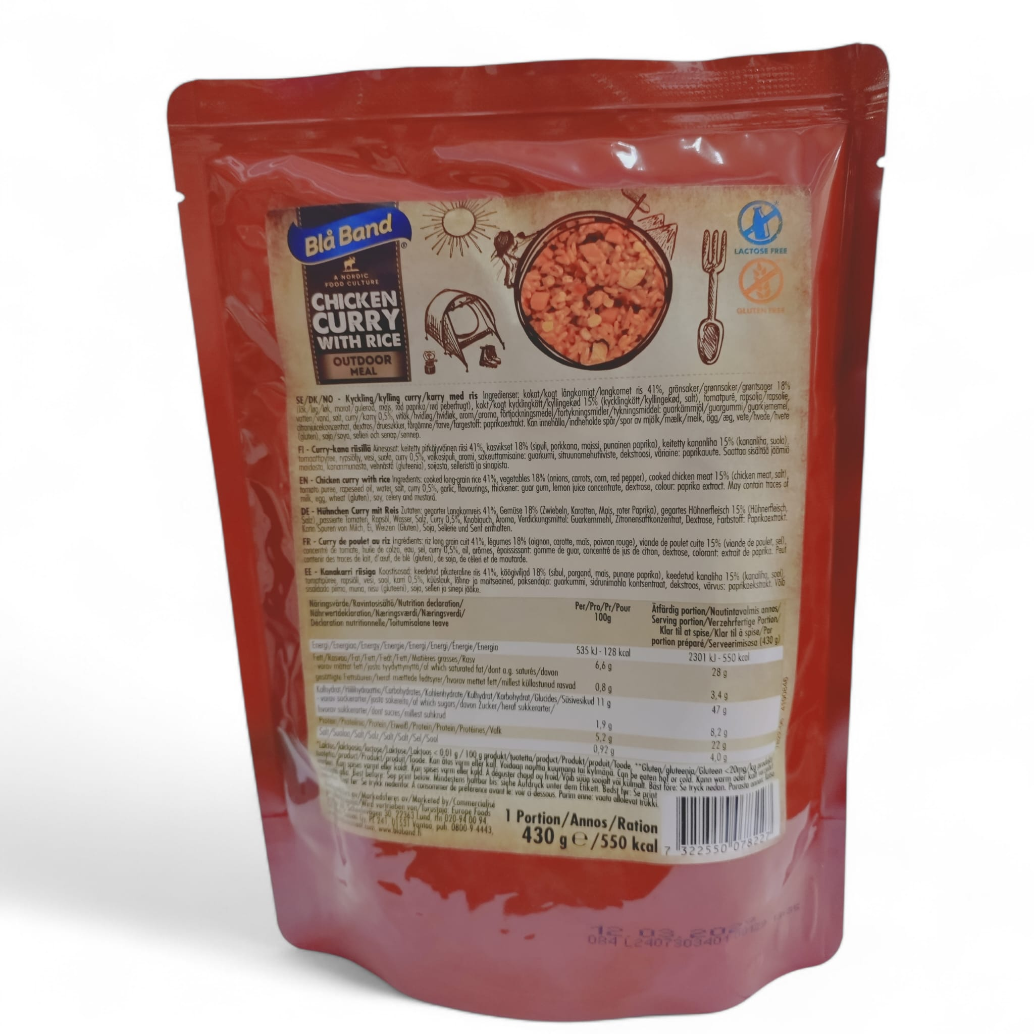 Matkatoit Blå Band kana karri riisiga 430g 544481