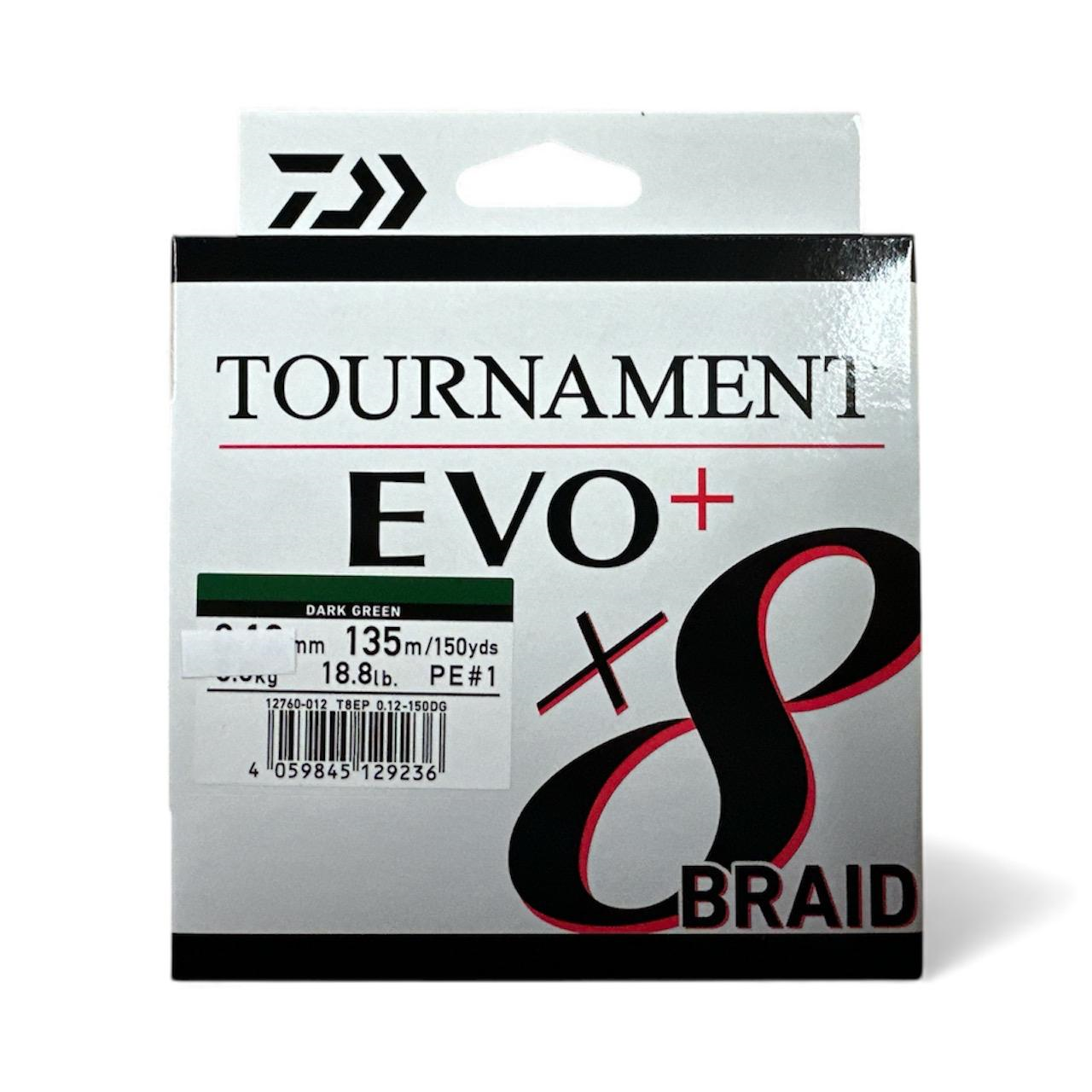 Nöör DAIWA Tournament X8 EVO+ 0.10mm 135m dark green 12760-010