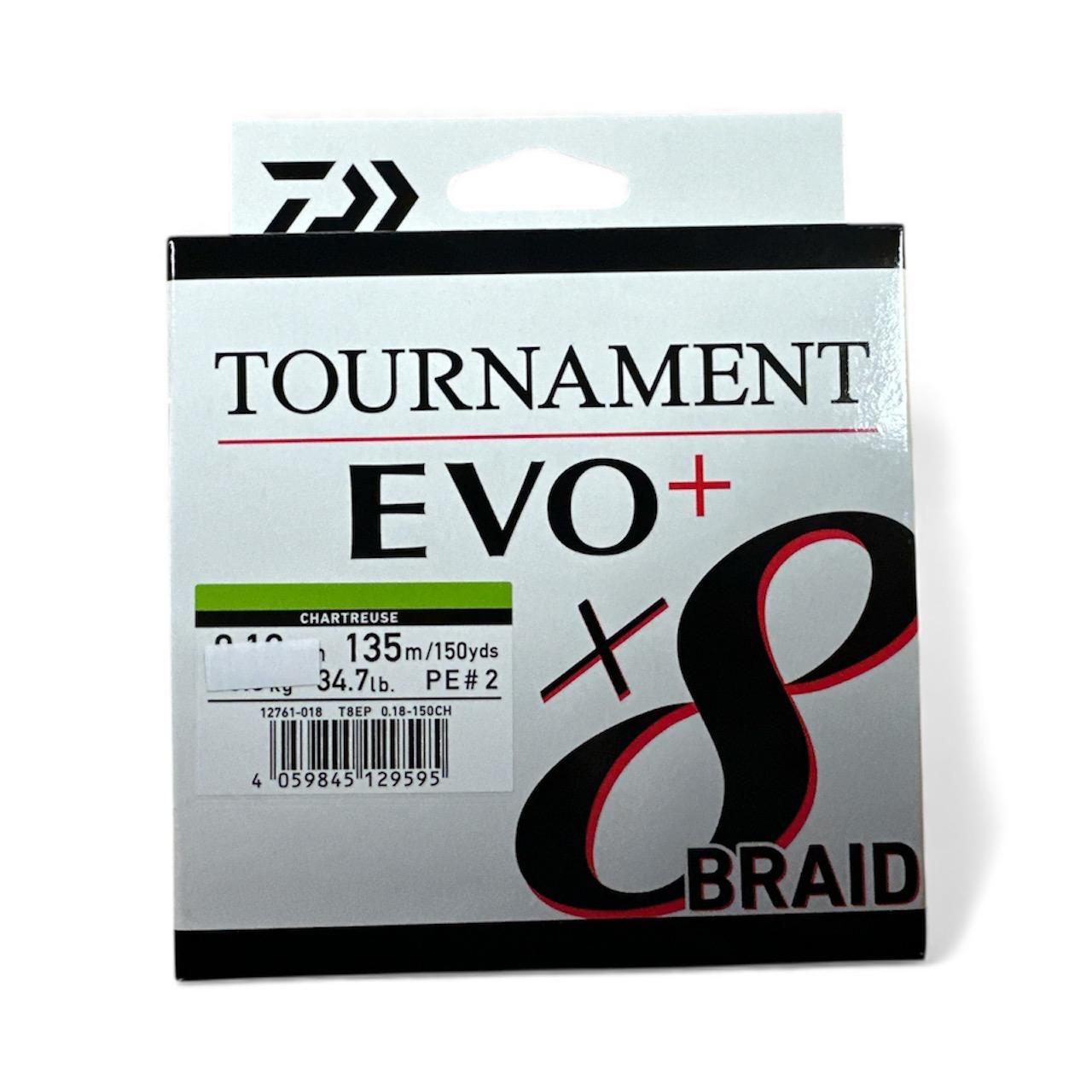 Nöör DAIWA Tournament X8 EVO+ 0.16mm 135m chartreuse 12761-016
