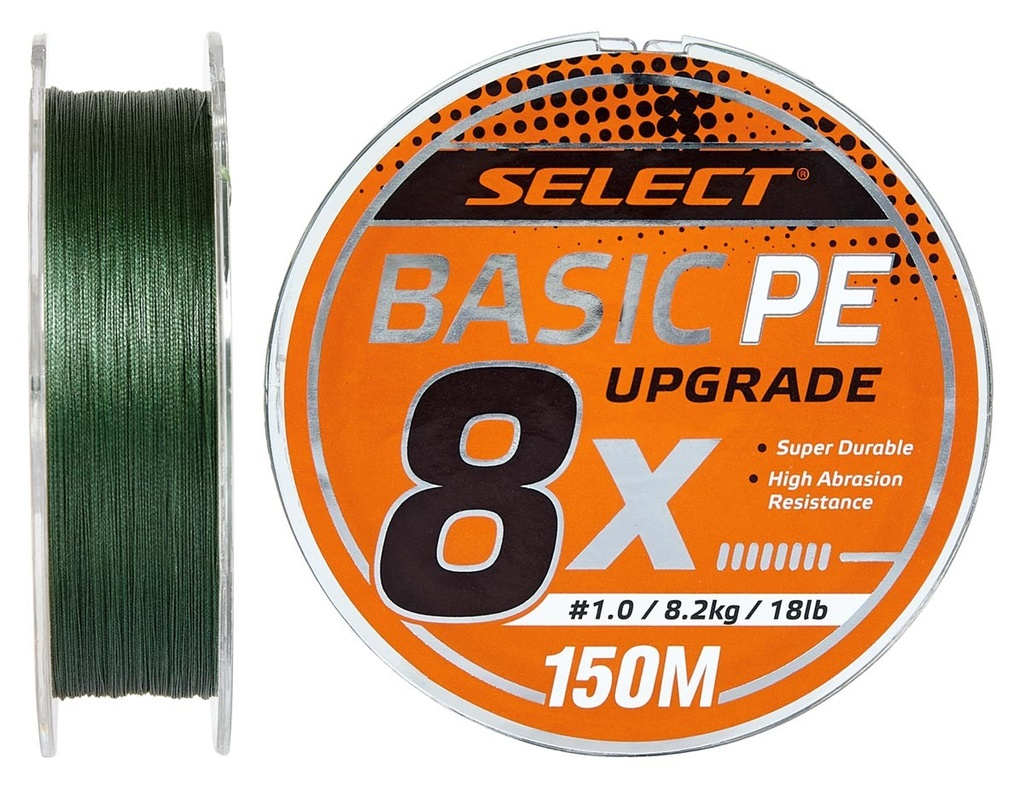 Nöör Select Basic PE 8X Green 150m #0.8/0.12mm 14lb/6kg 18703133