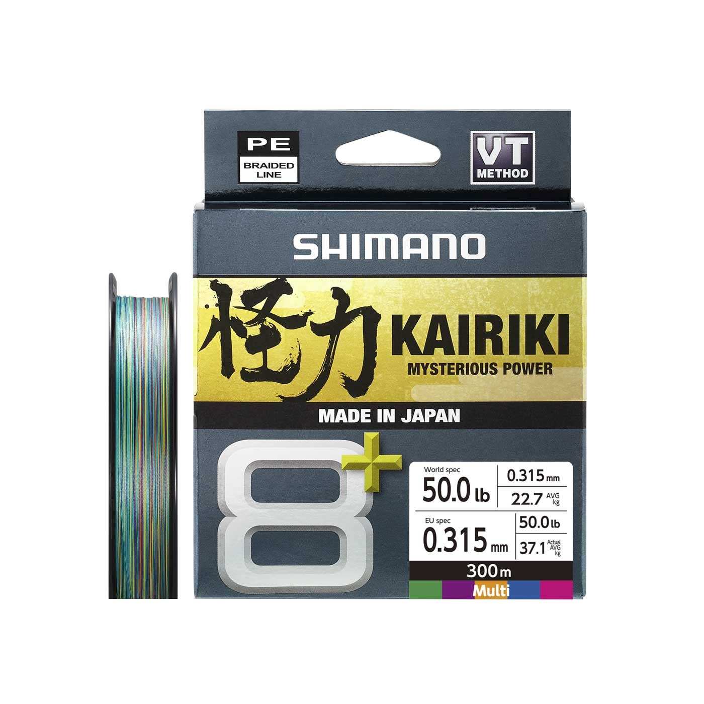 Nöör SHIMANO Kairiki 8+ 300m 0,315mm 37,1kg Multicolor LDM68XE5031530M