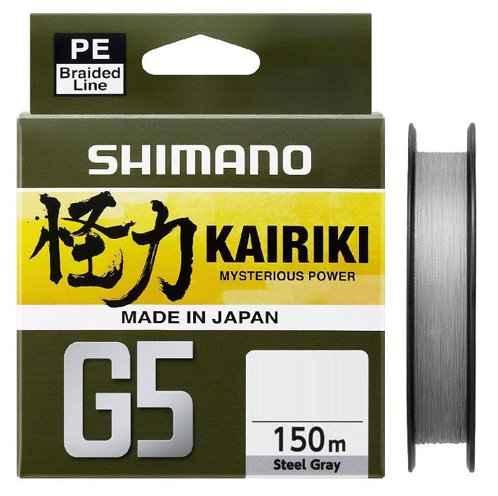 Nöör SHIMANO Kairiki G5 100m 0,15mm 5,5kg Steel Gray LDM41UE150100S