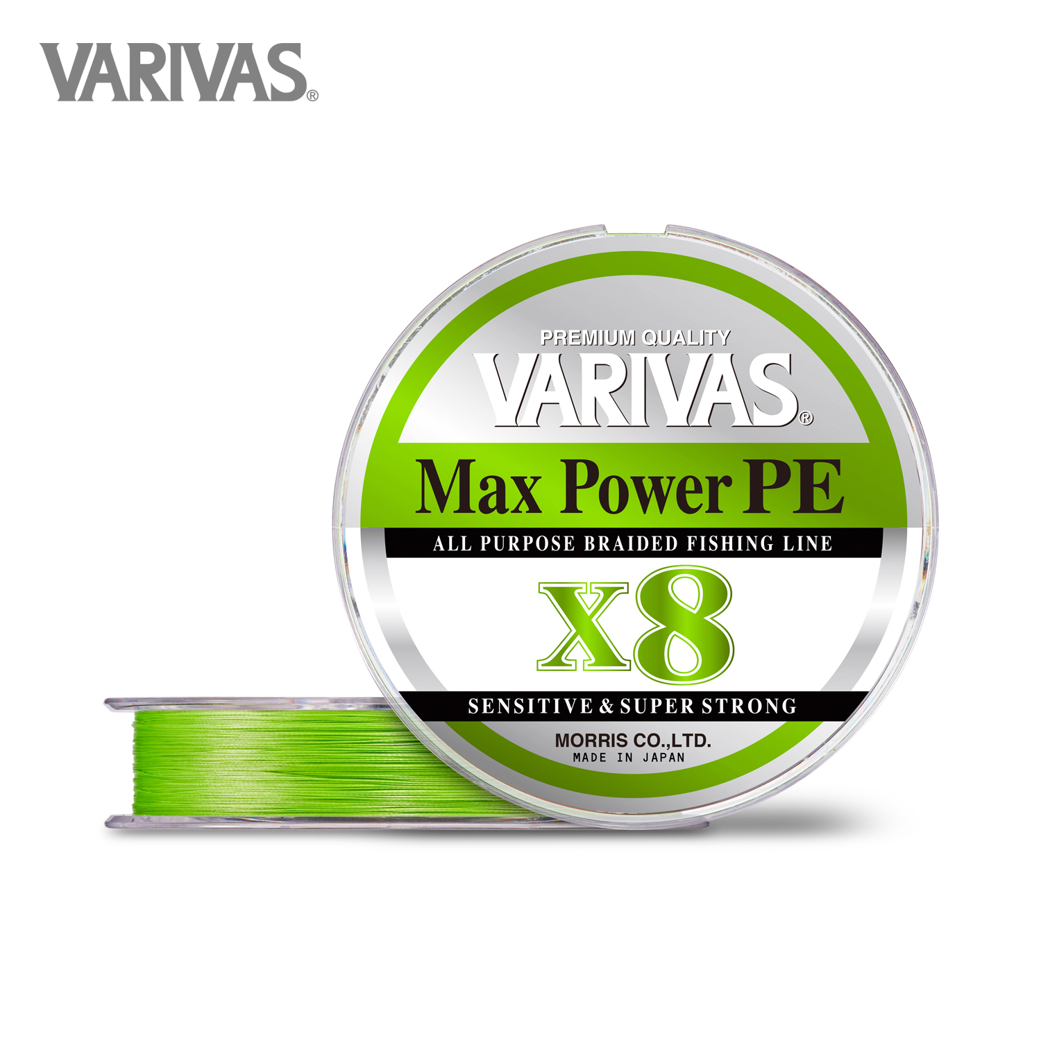 Nöör VARIVAS Max Power PE X8 150m Lime Green MPPE