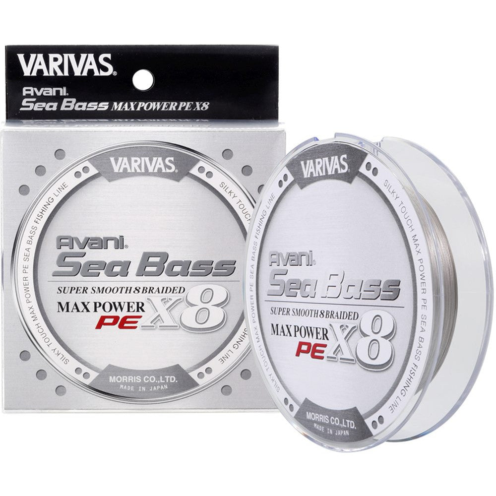 Nöör VARIVAS SeaBass MaxPower X8 Stealthgray 150m, #0,8(0,148mm) 105745