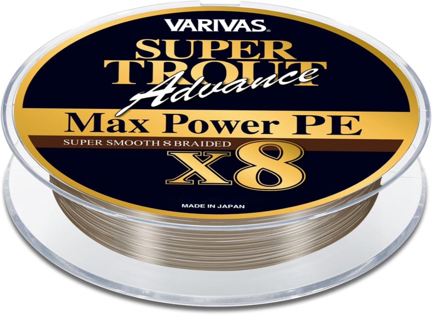 Nöör VARIVAS Super Trout Advance Max Power PE X8 150m, #1,2(0,185mm) 24,1lb Champagne Gold + White 107077