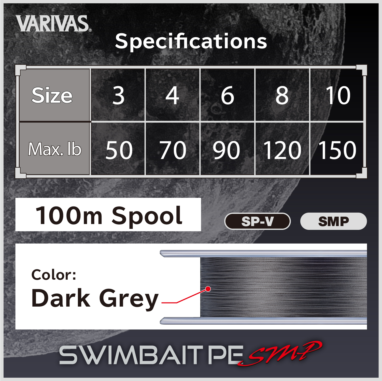 Nöör VARIVAS Swimbait PE SMP X8 100m VARSB