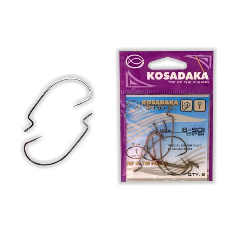 Offset konks KOSADAKA B-SOI Worm nr.1/0 6tk 3027BN-1-0