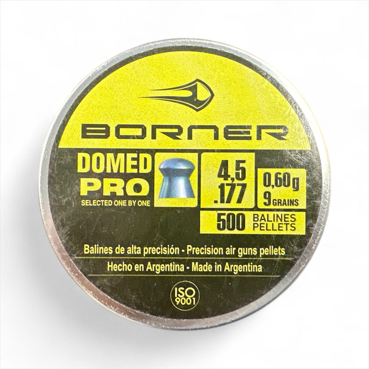 Õhkrelva kuulid BORNER Domed Pro cal 4,5mm 0,60g 500 tk 00186348
