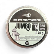 Õhkrelva kuulid BORNER Jumbo cal 4,5mm 0,70g 250 tk 00184656