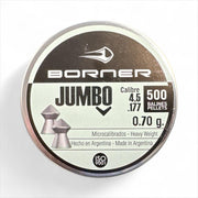 Õhkrelva kuulid BORNER Jumbo cal 4,5mm 0,70g 500 tk 00184657