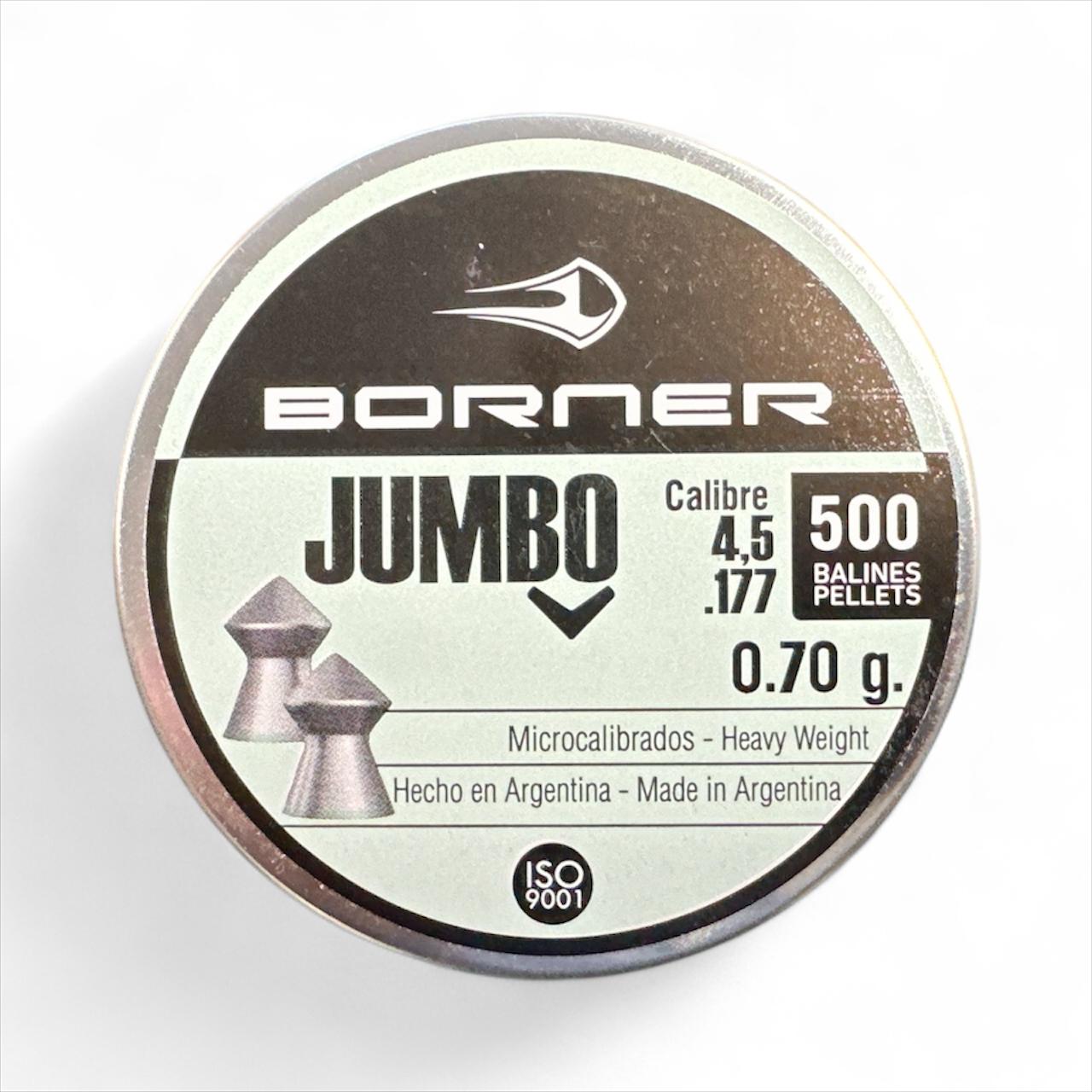 Õhkrelva kuulid BORNER Jumbo cal 4,5mm 0,70g 500 tk 00184657