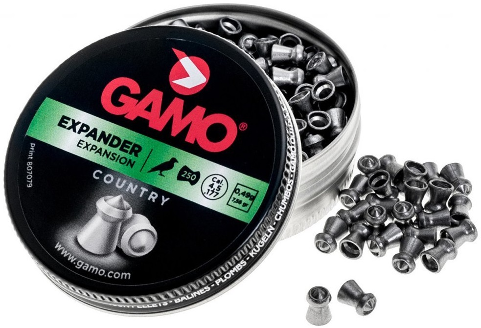 Õhkrelva kuulid GAMO Expander 250tk 0,49g. cal 4,5 6322524