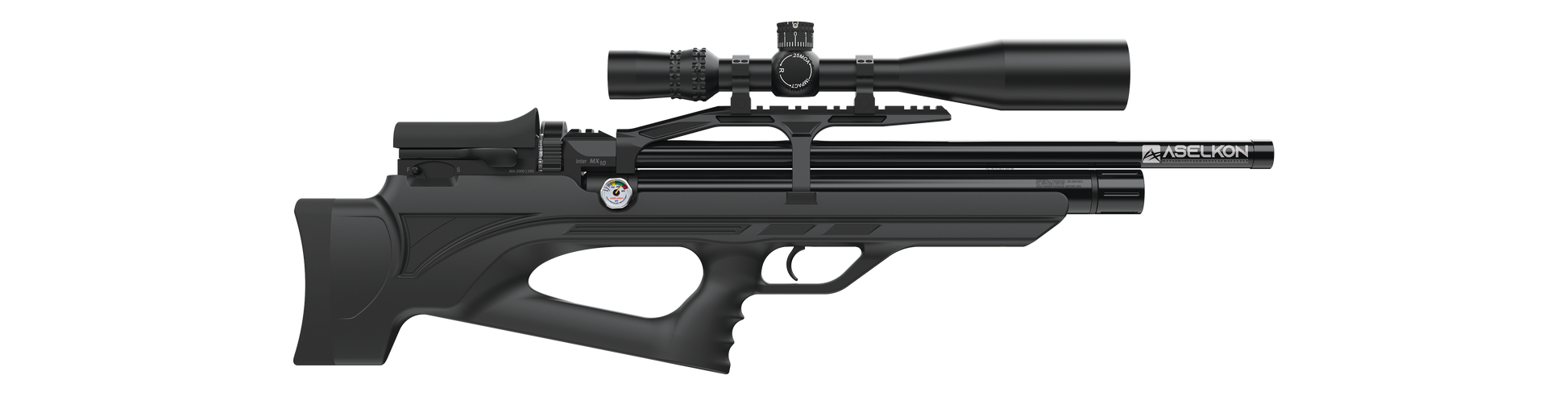 Õhupüss PCP ASELKON MX10 BLACK cal. 4,5mm  22J  /SYNTHETIC						 MX10BLACK-22J