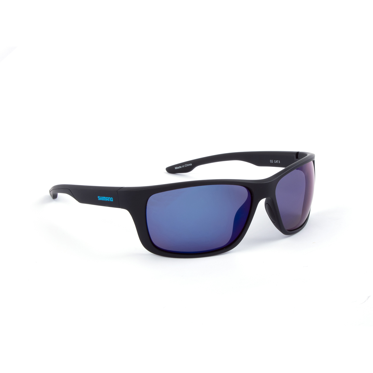 Päikeseprillid SHIMANO Antares Matte Black & Blue Mirror SHMGFMBBM